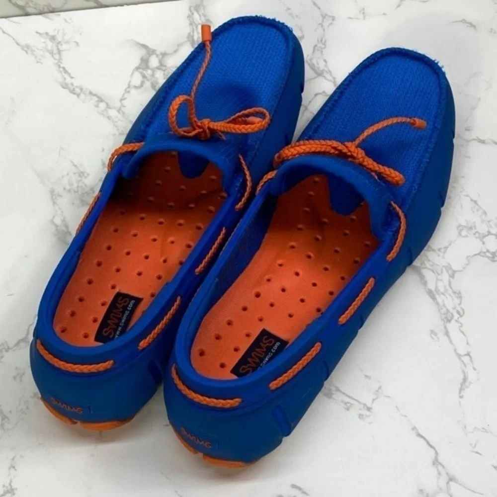 Wendorf Classic Poppy Orange/ Azure Blue Size 11 Swims
